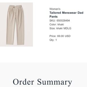 abercrombie trousers